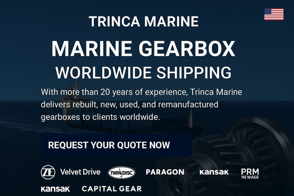 marine gearbox trinca marine transmissions, velvet drive, twindisc, ZF marine, boat transmissions